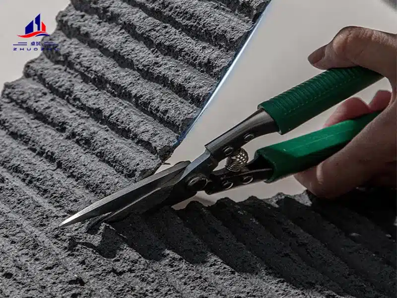 Easy-to-cut flexible stone panels